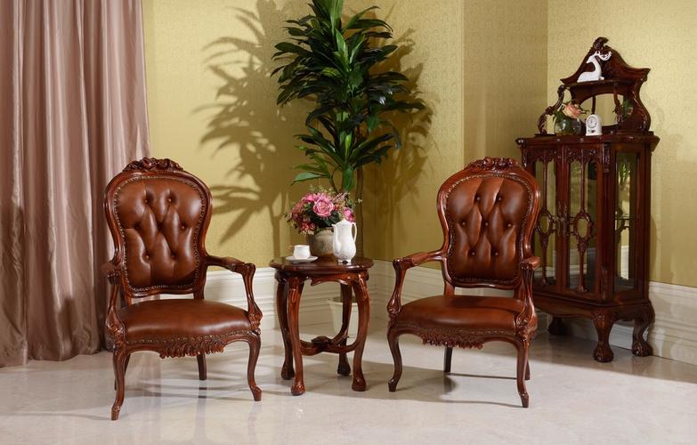 宝居乐海外工厂印尼生产桃花芯木欧式系列家具